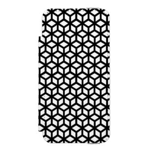 Schwarzweiss-Würfel-Muster Incipio Watson™ iPhone 5 Geldbörsen Hülle