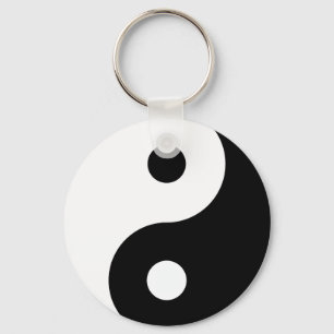 Schwarzweiss-Yin Yang Schlüsselanhänger