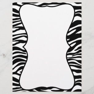 Schwarzweiß-Zebra-Print, kundenspezifische Buchsta