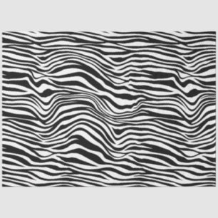 Schwarzweiß-Zebra Seidenpapier
