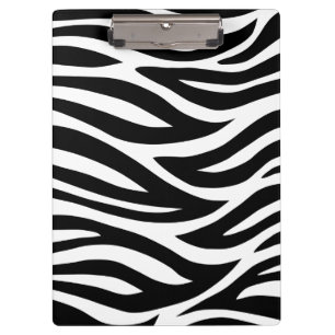 Schwarzweiss-Zebra-Streifen Klemmbrett