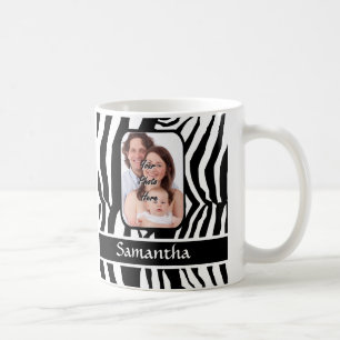Schwarzweiss-Zebradruck Kaffeetasse