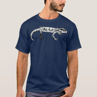 Schwarzweiß-zeichnend Gecko T-Shirt