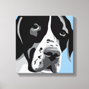 Schwarzweiss-Zeiger-Kunst Leinwanddruck
