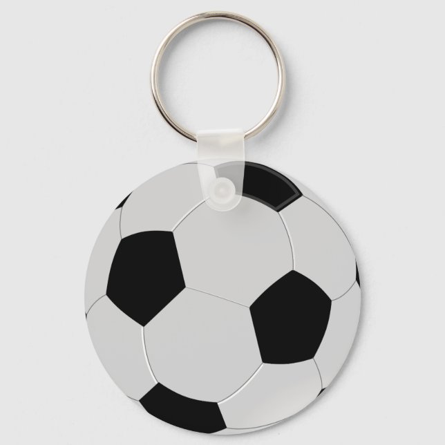 Schwarzweißball Schlüsselanhänger (Vorderseite)