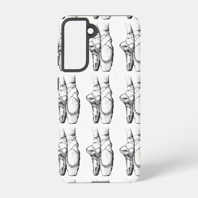 Schwarzweißballschuhe Samsung Galaxy Hülle (Rückseite)