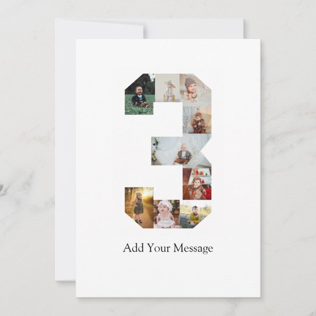 Schwarzweißbild 3 FotoCollage Ankündigung (Vorderseite)