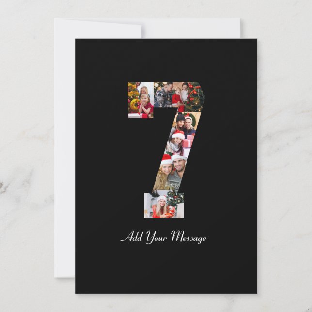 Schwarzweißbild 7 FotoCollage Ankündigung (Vorderseite)