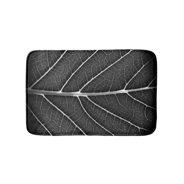 Schwarzweißblatt nah badematte (Vorderseite)