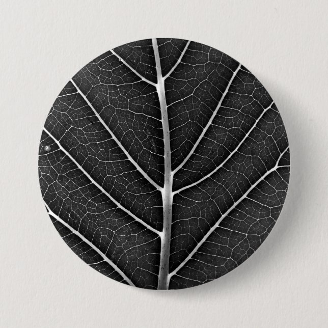 Schwarzweißblatt nah button (Vorderseite)