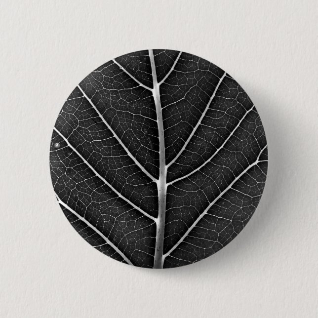 Schwarzweißblatt nah button (Vorderseite)