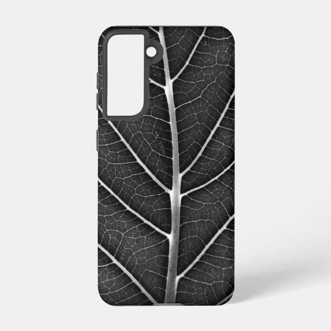Schwarzweißblatt nah samsung galaxy hülle (Rückseite)