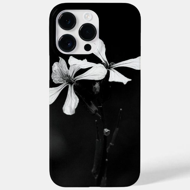 Schwarzweißblumen Case-Mate iPhone 14 Pro Max Hülle (Rückseite)