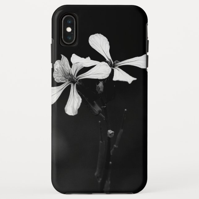 Schwarzweißblumen Case-Mate iPhone Hülle (Rückseite)