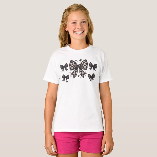 Schwarzweißbogen T-Shirt (Vorne ganz)
