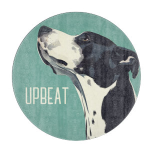 Schwarzweißboxer Schneidebrett