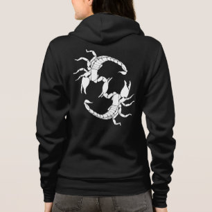 Schwarzweißbuchstaben S - Zwei Skorpione Hoodie