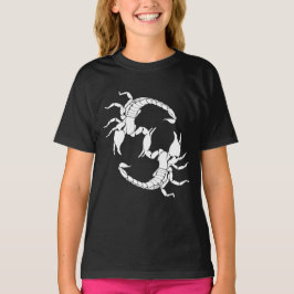 Schwarzweißbuchstaben S - Zwei Skorpione T-Shirt