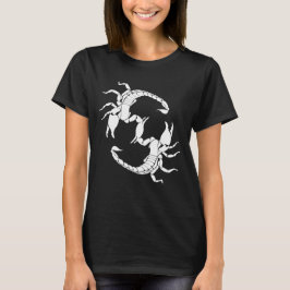 Schwarzweißbuchstaben S - Zwei Skorpione T-Shirt