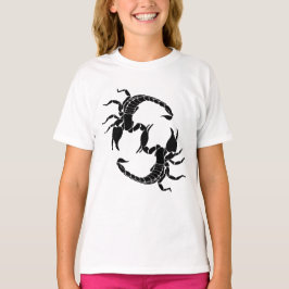 Schwarzweißbuchstaben S - Zwei Skorpione T-Shirt