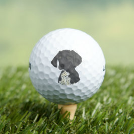 Schwarzweißdeutsch Kurzzeiger Golfball