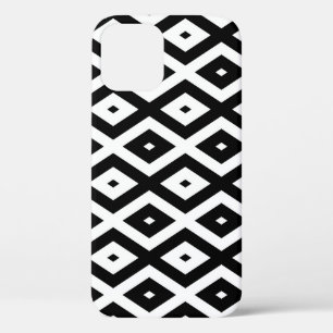 Schwarzweißdiamantmuster Case-Mate iPhone Hülle