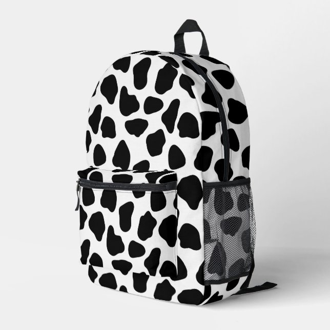 Schwarzweißdruck Bedruckter Rucksack (Rückseitige Ecke Rechts)