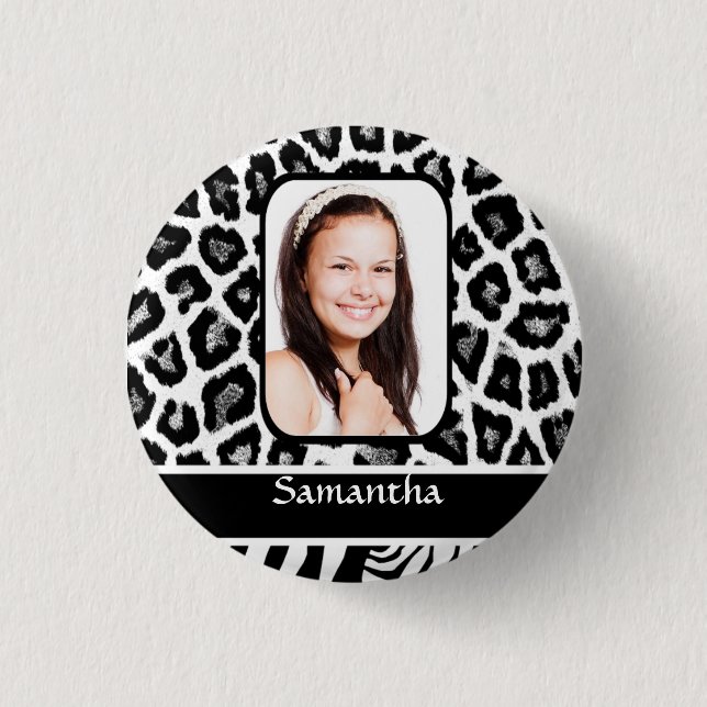 Schwarzweißdruck Button (Vorderseite)