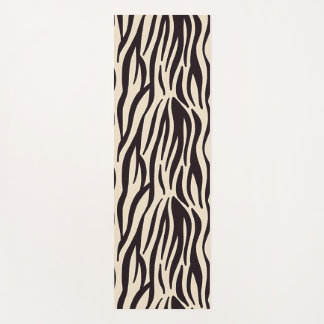 Schwarzweißdruck der Zebra-Haut Yogamatte