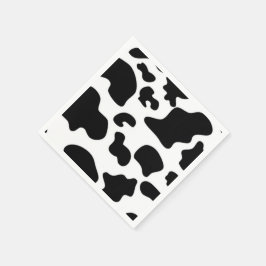 Schwarzweißdruck Serviette