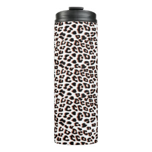 Schwarzweißdruck und Weißleopard Thermosbecher