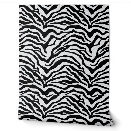 Schwarzweißdruck Zebra Tapete