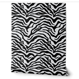 Schwarzweißdruck Zebra Tapete