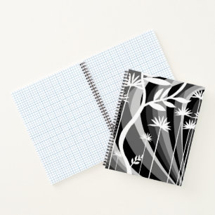 Schwarzweißdrucke Notizbuch