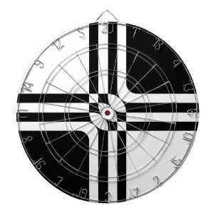 Schwarzweißfantasie Dartscheibe