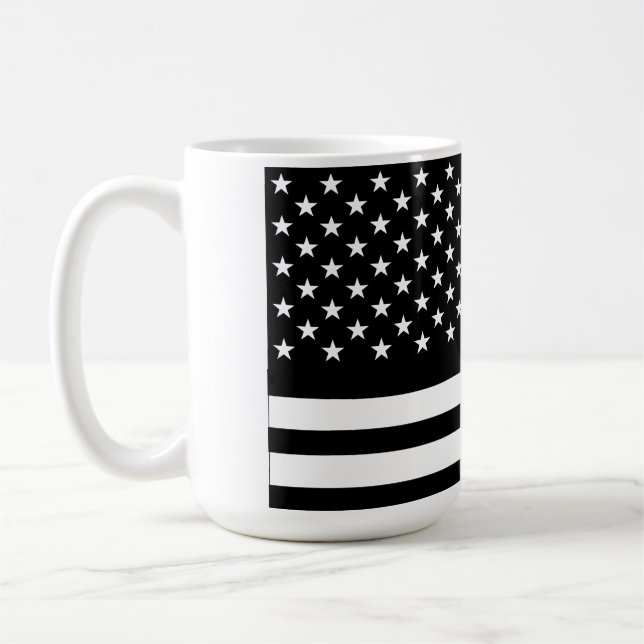Schwarzweißflagge Kaffeetasse (Links)