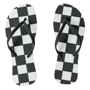 Schwarzweißflecken Flip Flops