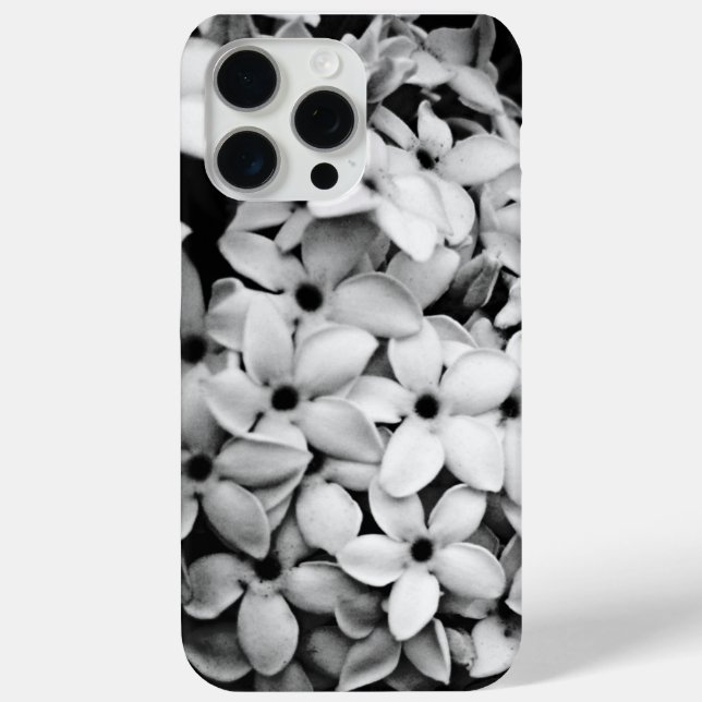 Schwarzweißfloralen Case-Mate iPhone Hülle (Rückseite)