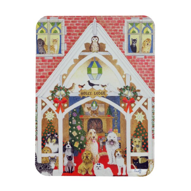 Schwarzweißflüster Magnet (Vertikal)