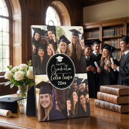 Schwarzweißfoto Collage Happy Abschluss Fotoplatte