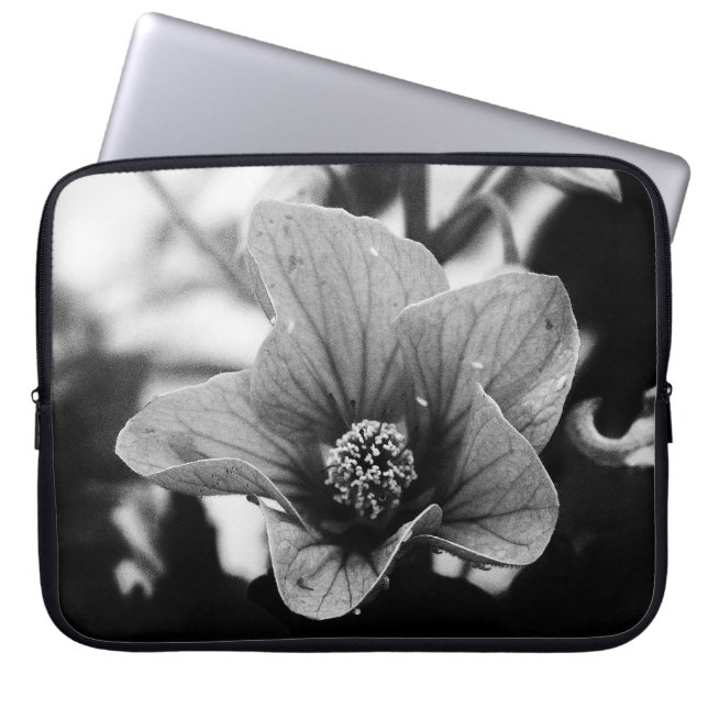 Schwarzweißfotografie Laptopschutzhülle (Vorderseite)