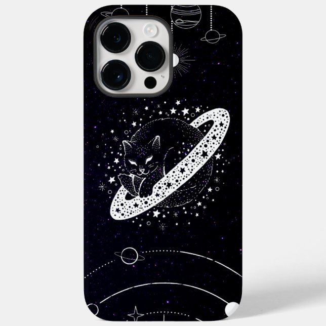 Schwarzweißgalaxie Case-Mate iPhone 14 Pro Max Hülle (Rückseite)