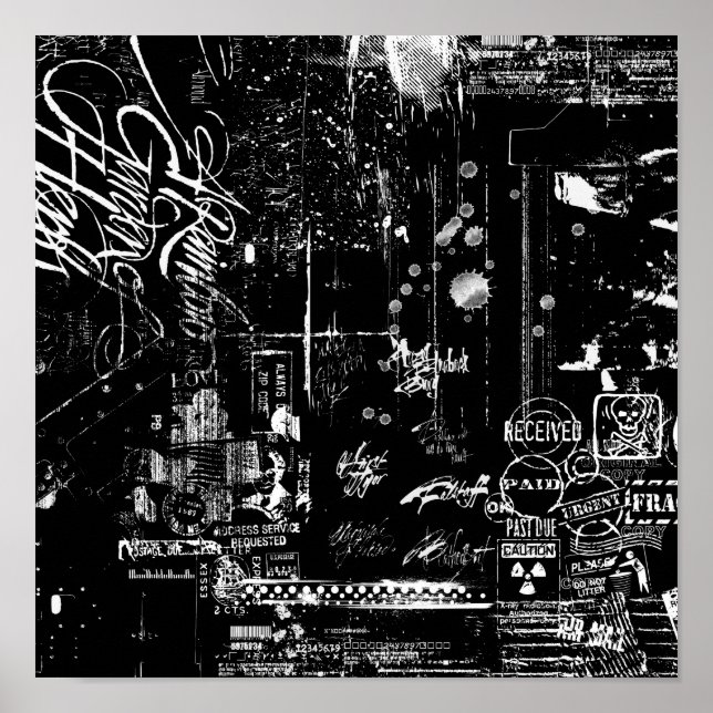 Schwarzweißgrundel-Poster Poster (Vorne)