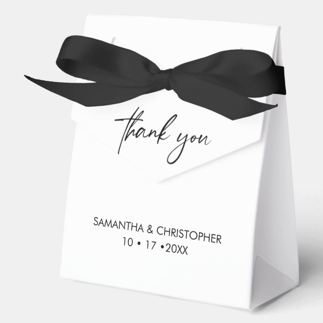 Schwarzweißhandschrift Geschenkschachtel (Vorderseite)