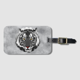 Schwarzweißiger Tiger Gepäckanhänger