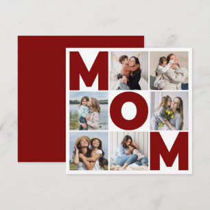 Schwarzweißkarte 6 für die Mama FotoCollage