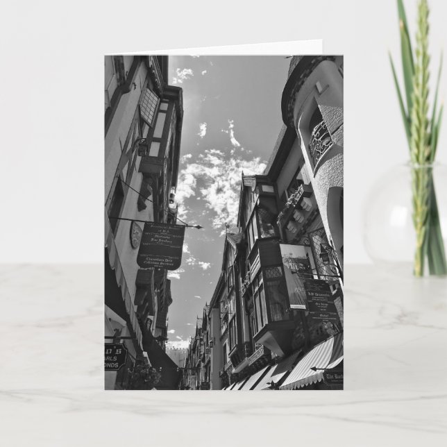 Schwarzweißkarte Karte (Vorderseite)