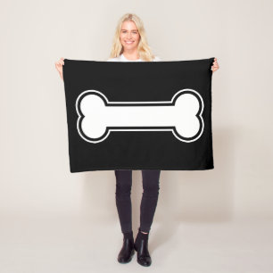 Schwarzweißkartoon Fleecedecke