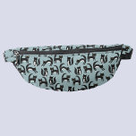 Schwarzweißkatze Bauchtasche<br><div class="desc">Schwarz-Weiß Tuxedo Katzen auf einer Ente Ei blauen Hintergrund. Originelle Kunst von Nic Squirrell.</div>