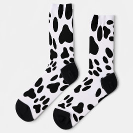 Schwarzweißkatzenpasten drucken socken